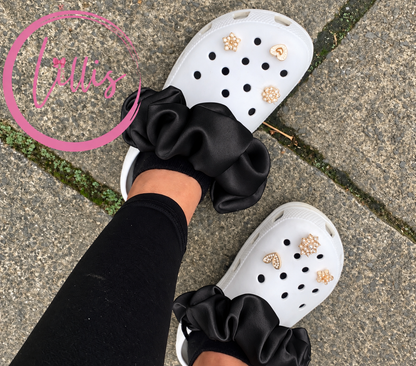 Croc Scrunchies – Satin Silk, Velvet & Faux Fur