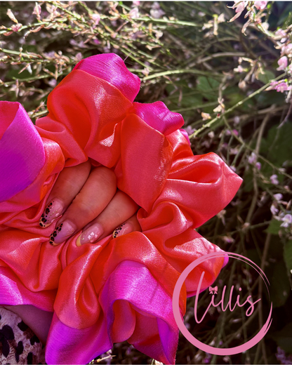 Lillis oversized Scrunchie Handmade Luxury Hair Accessory in Silky Satin
