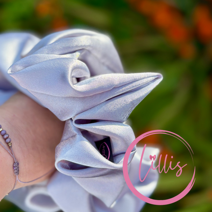 XL & XXL Satin Silk Scrunchies | Plain Colours | Handmade Luxury Hair Accessories