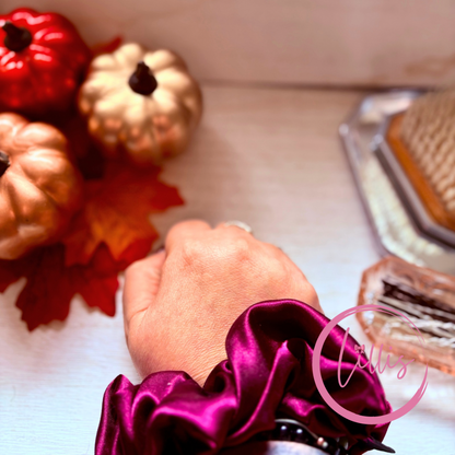 Standard Satin Silk Scrunchies | Handmade in Manchester | Soft, Smooth & Kind to Hair | Everyday Luxury Hair Accessories