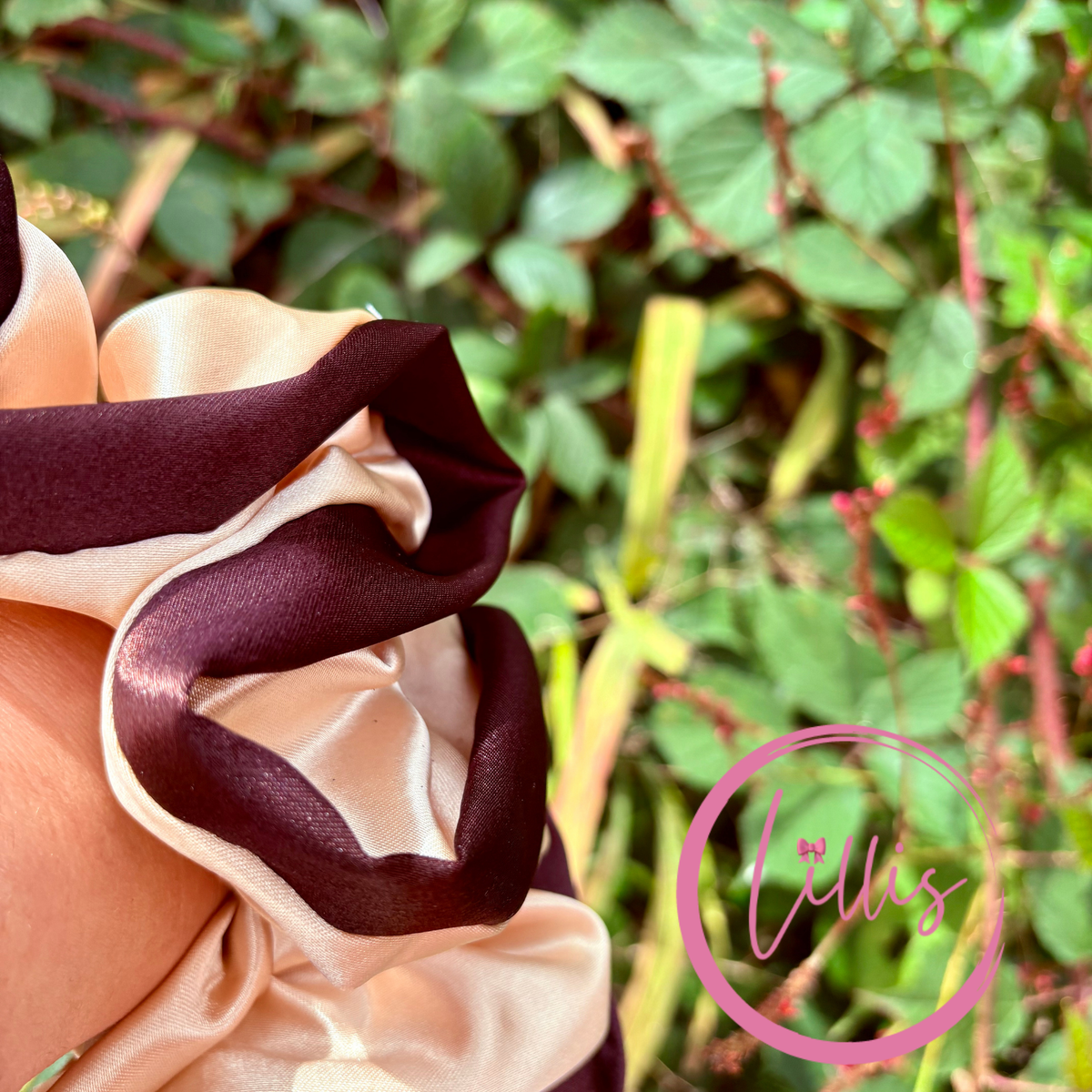 Oversized Satin Scrunchie – Handmade by Lillis