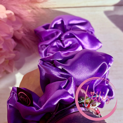 Standard Satin Silk Scrunchies | Handmade in Manchester | Soft, Smooth & Kind to Hair | Everyday Luxury Hair Accessories