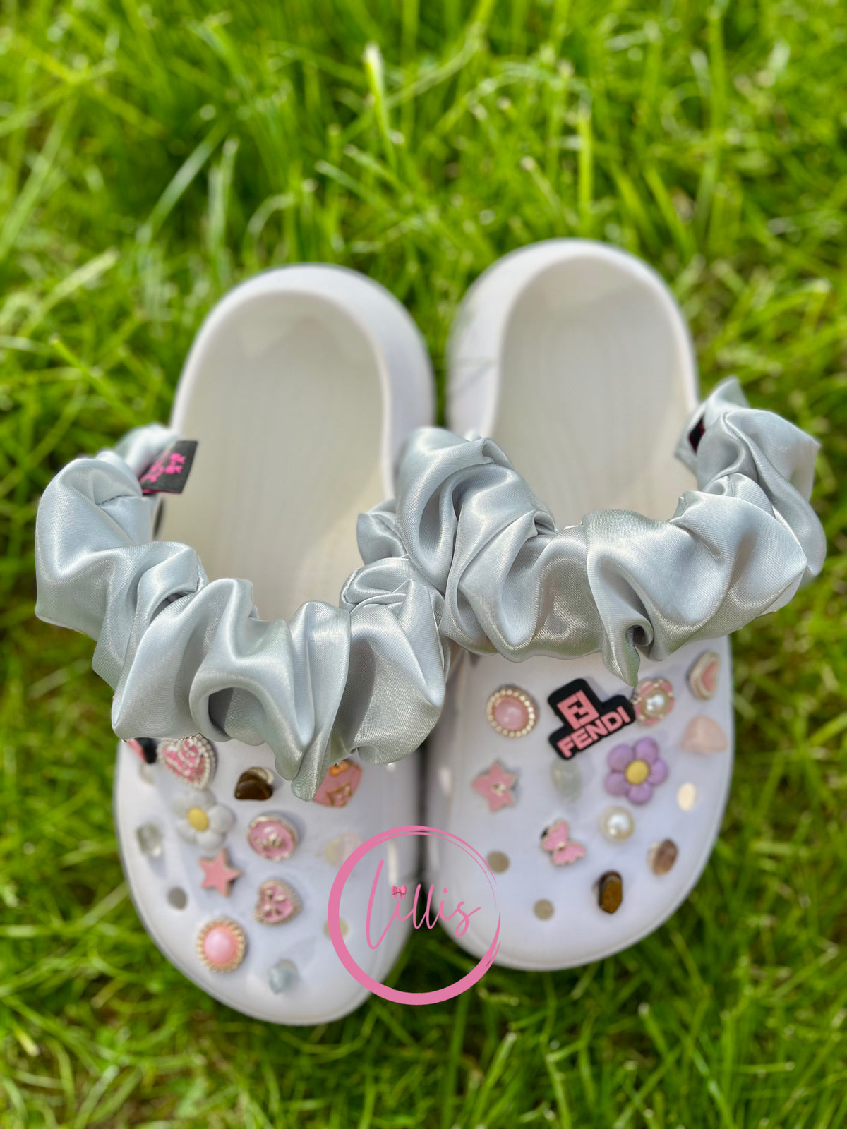 Croc Scrunchies – Satin Silk, Velvet & Faux Fur
