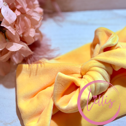 Faux bow headband soft super stretchy wear 3 ways