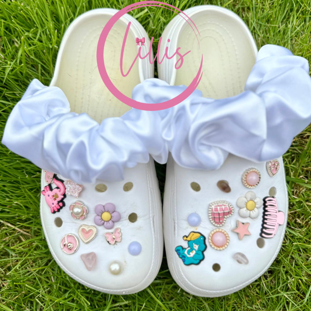 Croc strap scrunchies