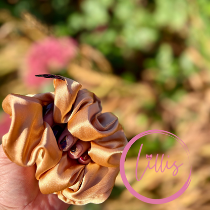 Standard Satin Silk Scrunchies | Handmade in Manchester | Soft, Smooth & Kind to Hair | Everyday Luxury Hair Accessories