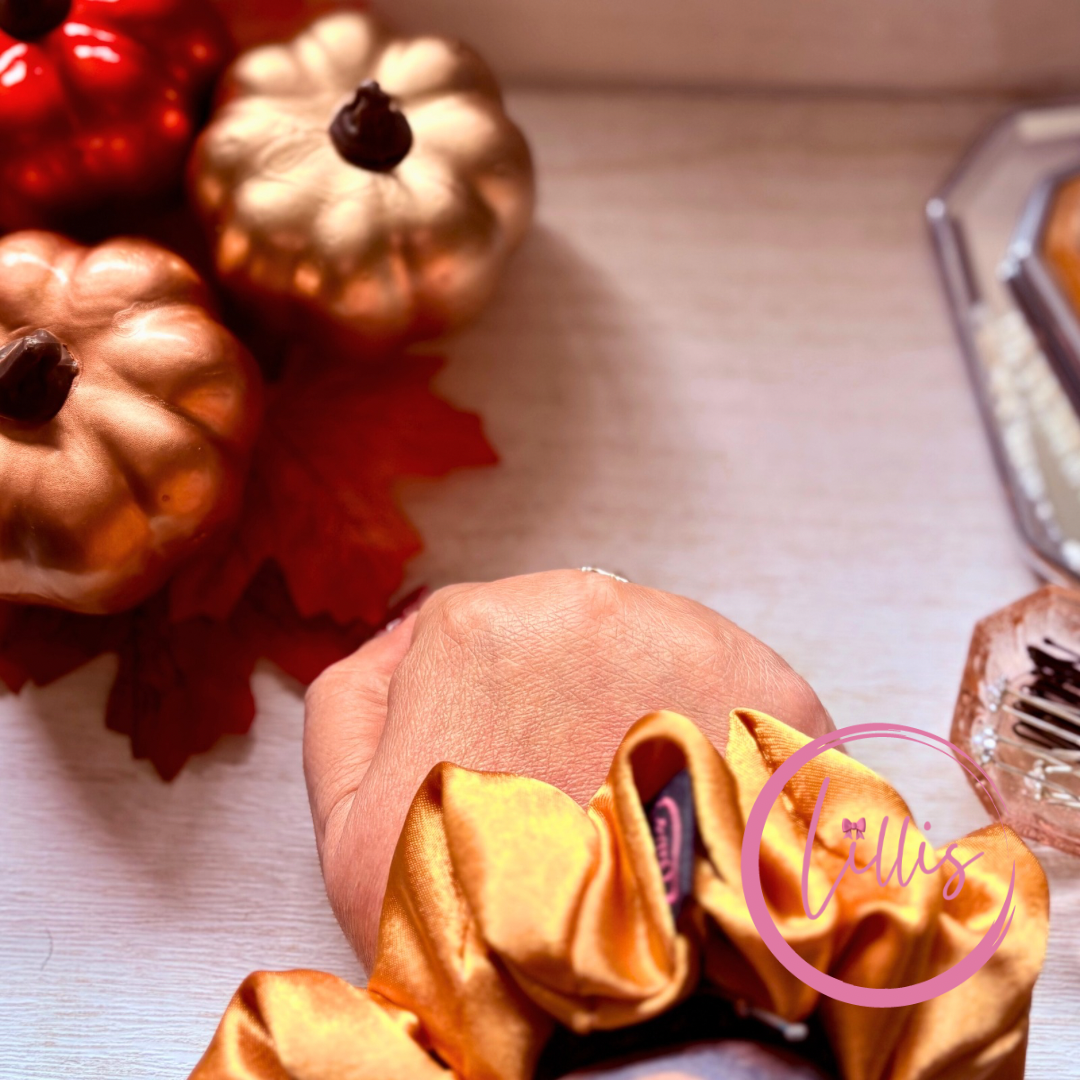 Standard Satin Silk Scrunchies | Handmade in Manchester | Soft, Smooth & Kind to Hair | Everyday Luxury Hair Accessories