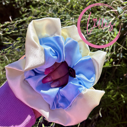 Lillis oversized Scrunchie Handmade Luxury Hair Accessory in Silky Satin