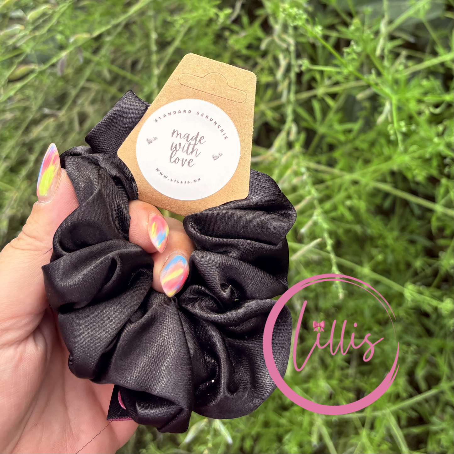 Standard Satin Silk Scrunchies | Handmade in Manchester | Soft, Smooth & Kind to Hair | Everyday Luxury Hair Accessories