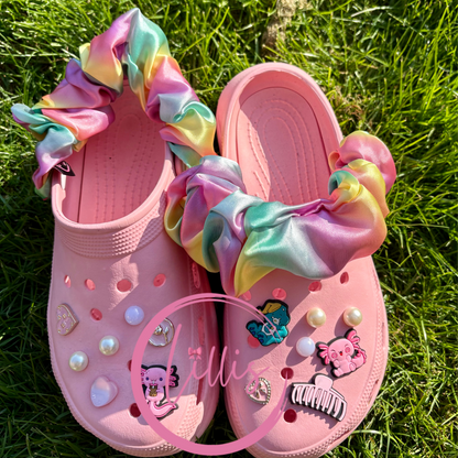 Croc strap scrunchies