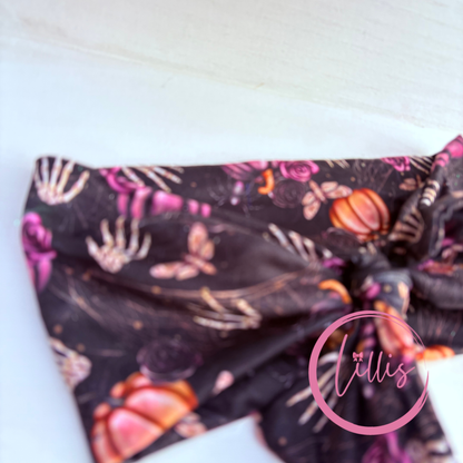 Wicked Harvest - Faux Bow Headband