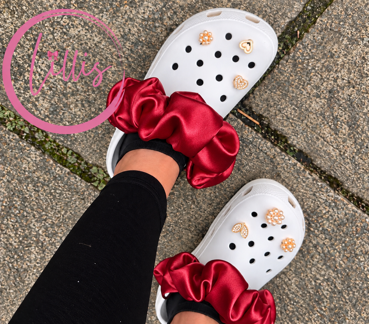 Croc Scrunchies – Satin Silk, Velvet & Faux Fur