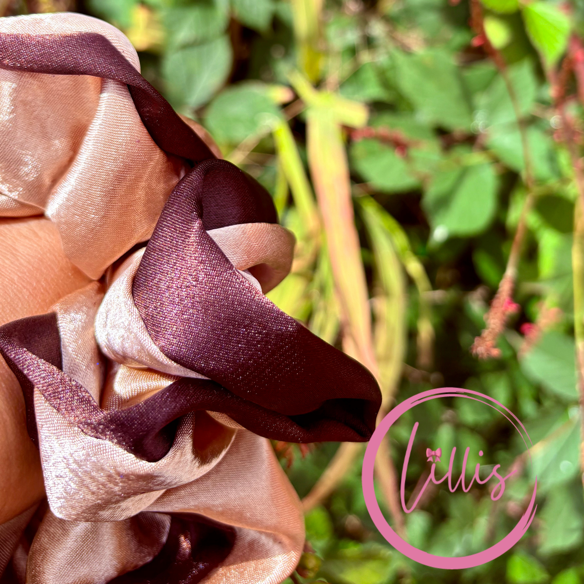 Oversized Satin Scrunchie – Handmade by Lillis
