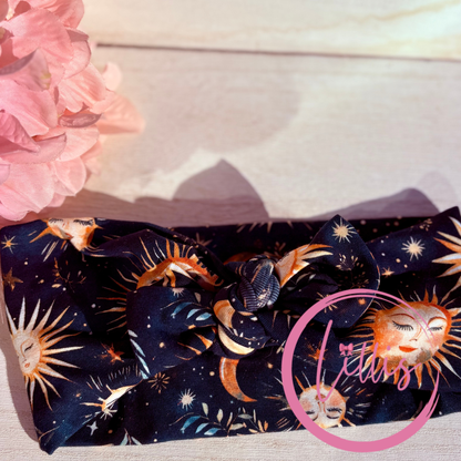 Faux bow headband soft super stretchy wear 3 ways