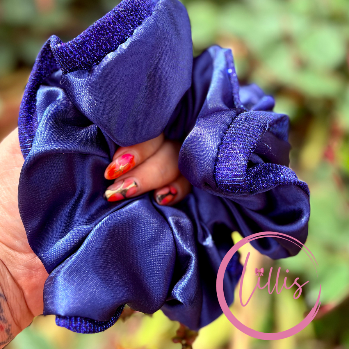 Oversized Satin Scrunchie – Handmade by Lillis
