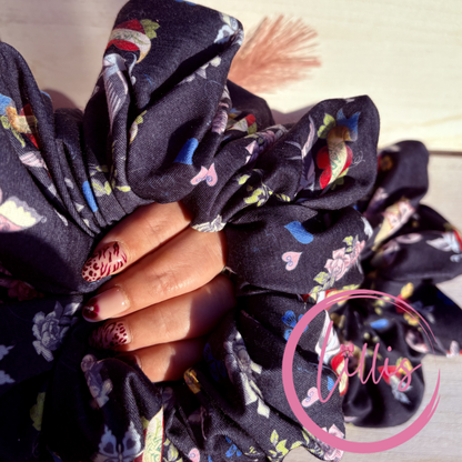 XXL Stretch Jersey Patterned Scrunchies | Handmade in Manchester | Bold, Sassy & Fun Hair Accessories