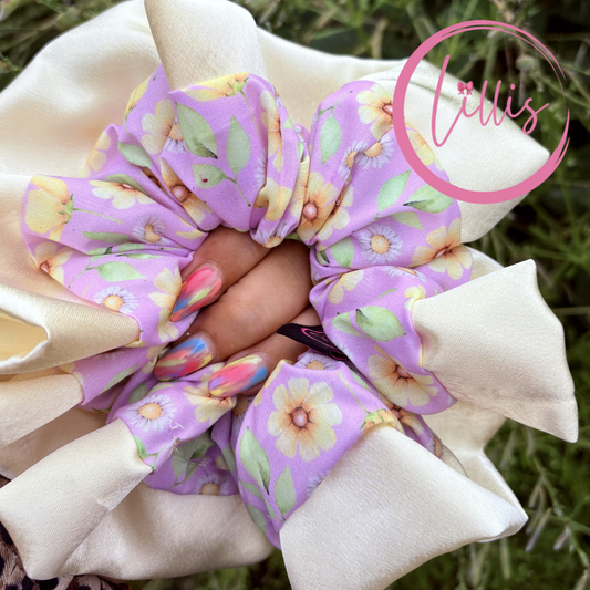 Lillis oversized Scrunchie Handmade Luxury Hair Accessory in Silky Satin