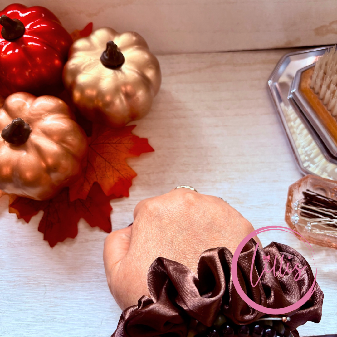 Standard Satin Silk Scrunchies | Handmade in Manchester | Soft, Smooth & Kind to Hair | Everyday Luxury Hair Accessories