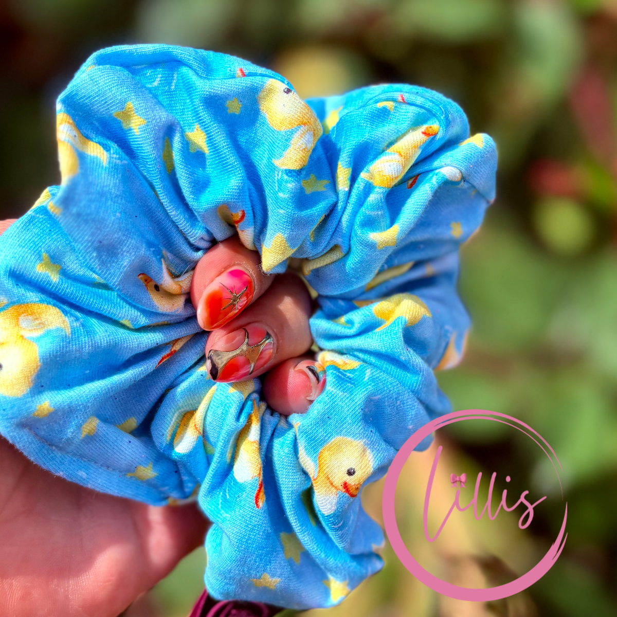 Lucky Ducks - Standard Fabric Scrunchie