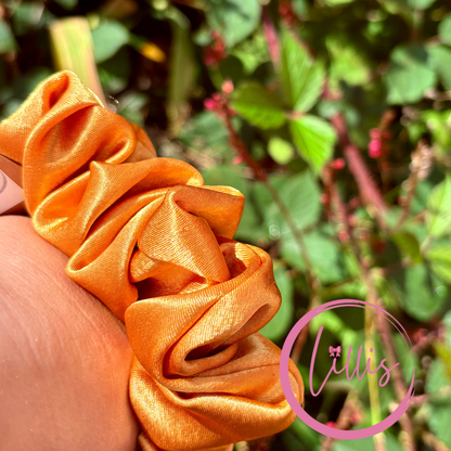 Mustard - Standard Satin Silk Scrunchie