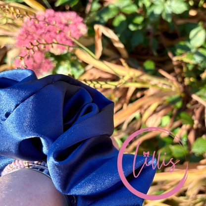XL & XXL Satin Silk Scrunchies | Plain Colours | Handmade Luxury Hair Accessories