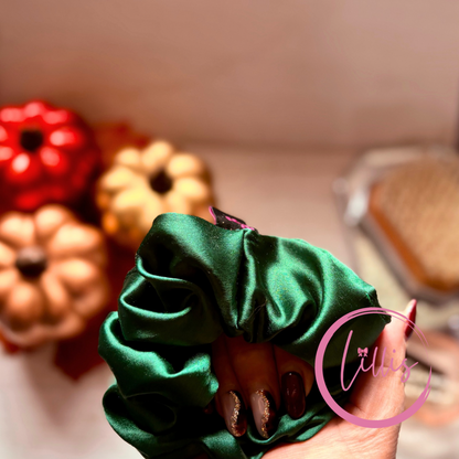 Standard Satin Silk Scrunchies | Handmade in Manchester | Soft, Smooth & Kind to Hair | Everyday Luxury Hair Accessories