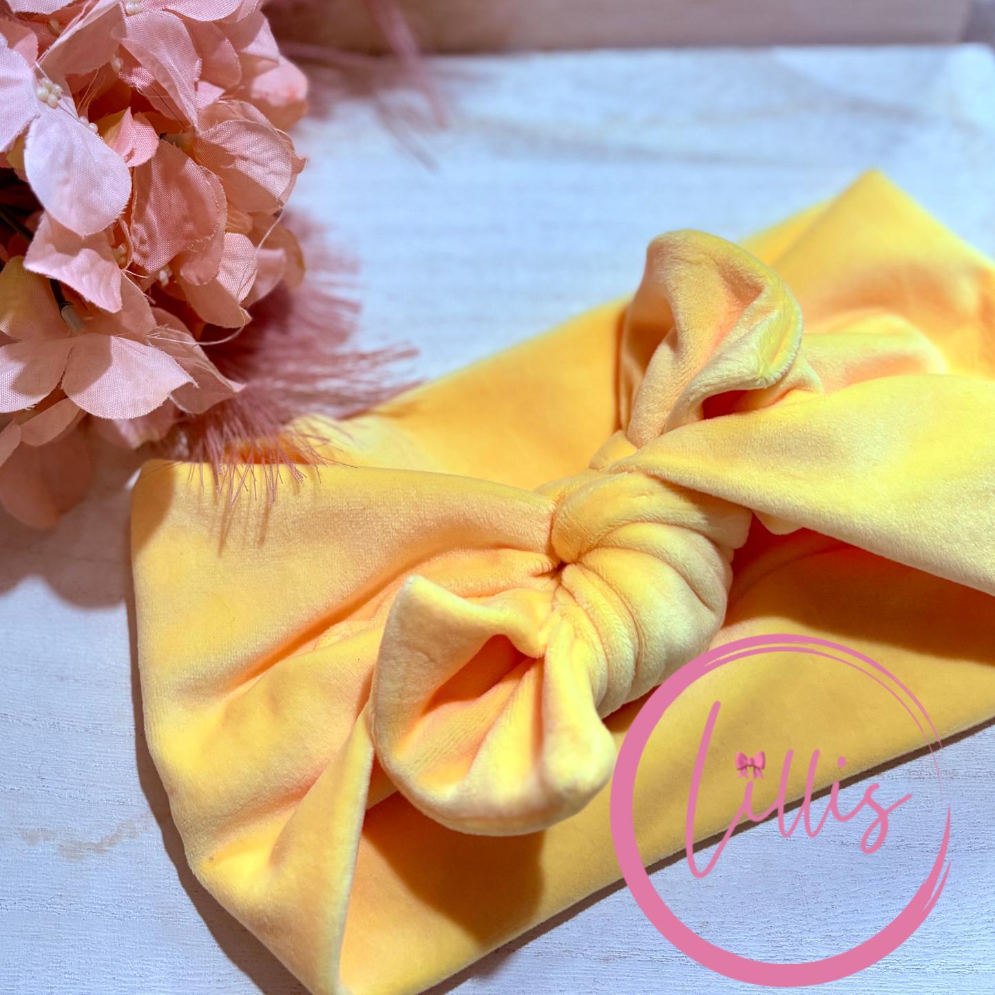Faux bow headband soft super stretchy wear 3 ways