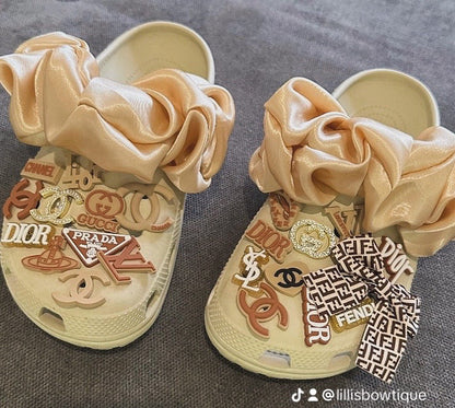 Croc Scrunchies – Satin Silk, Velvet & Faux Fur
