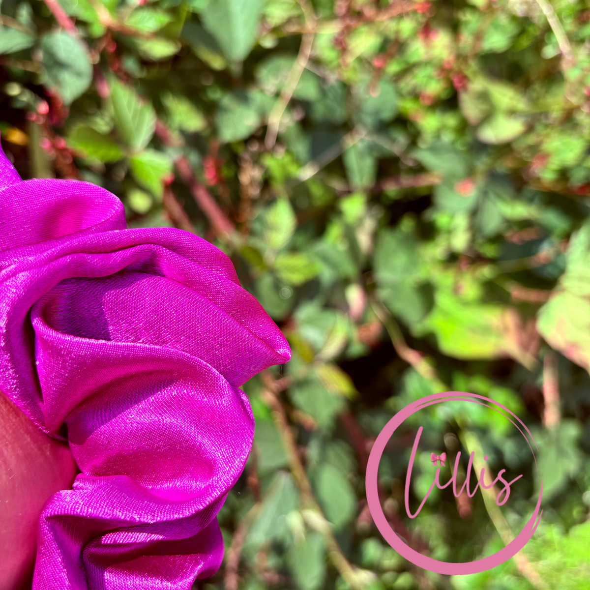Purple - Standard Satin Silk Scrunchie