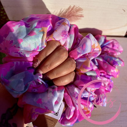 XXL Stretch Jersey Patterned Scrunchies | Handmade in Manchester | Bold, Sassy & Fun Hair Accessories