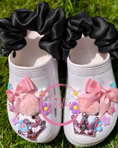 Croc Scrunchies – Satin Silk, Velvet & Faux Fur