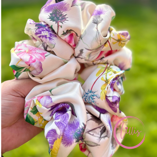 XXL satin silk scrunchie