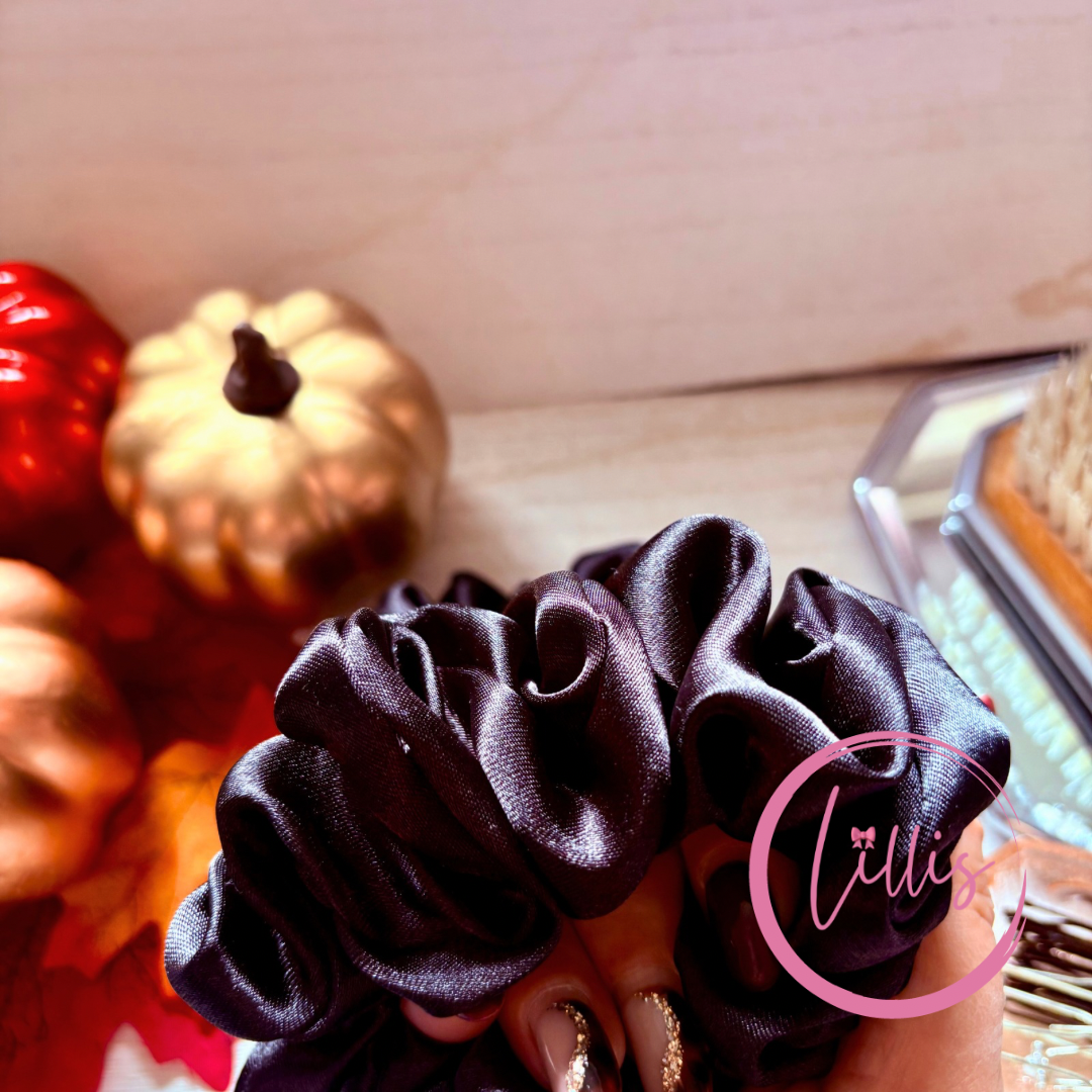 Standard Satin Silk Scrunchies | Handmade in Manchester | Soft, Smooth & Kind to Hair | Everyday Luxury Hair Accessories