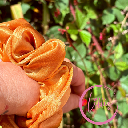 Mustard - Standard Satin Silk Scrunchie