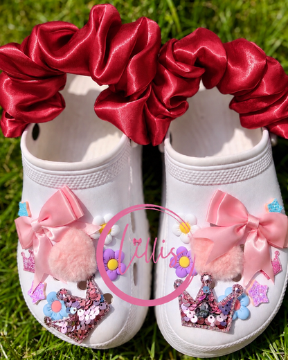 Croc Scrunchies – Satin Silk, Velvet & Faux Fur