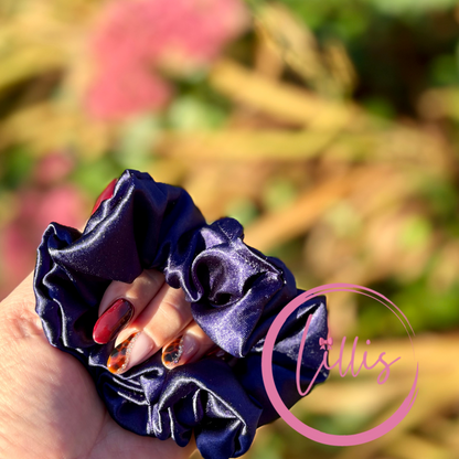 Standard Satin Silk Scrunchies | Handmade in Manchester | Soft, Smooth & Kind to Hair | Everyday Luxury Hair Accessories