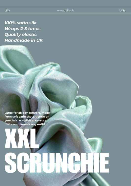 Plain XXL Satin Silk Scrunchie