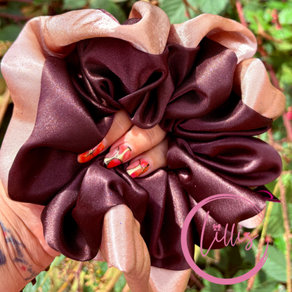 Oversized Satin Scrunchie – Handmade by Lillis