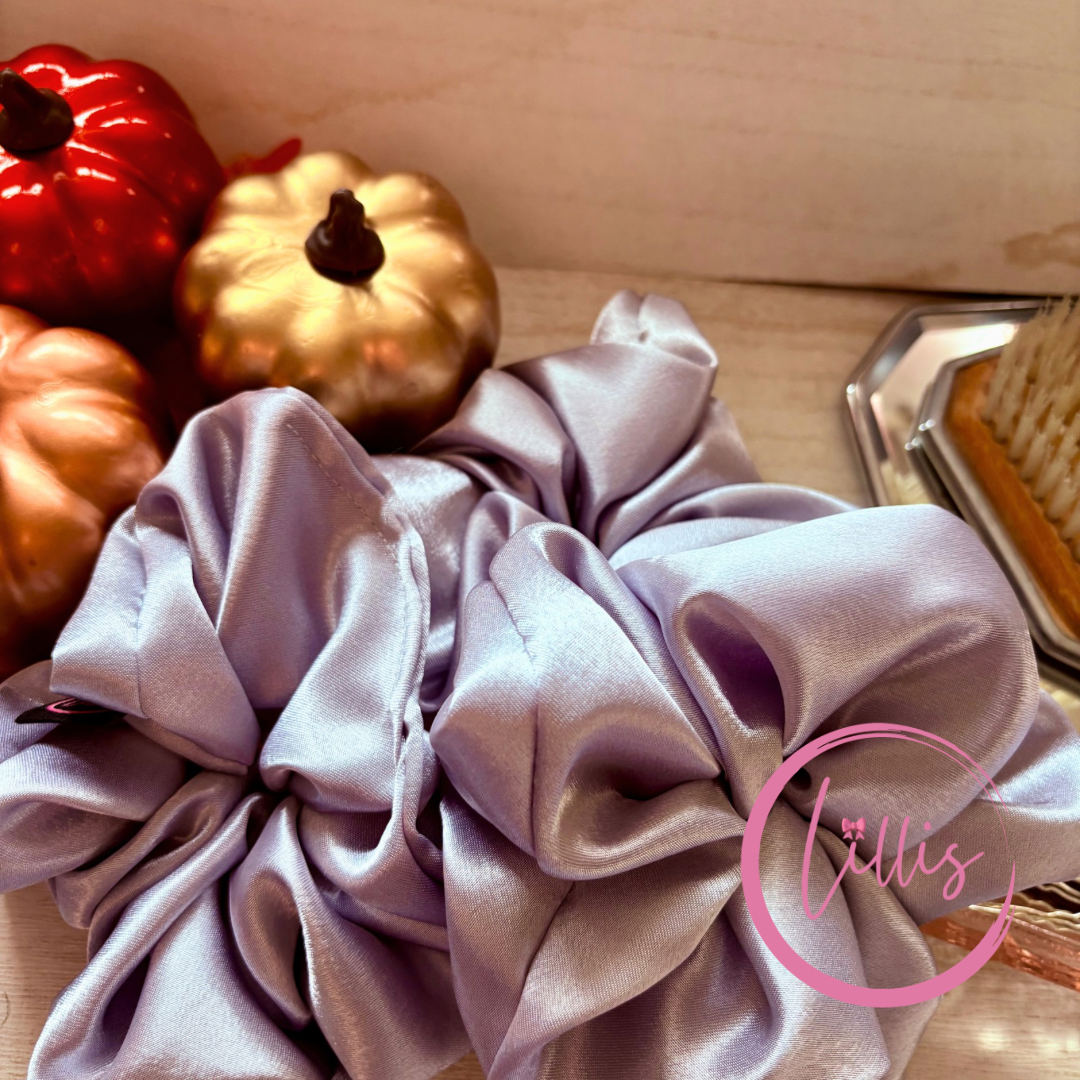 Standard Satin Silk Scrunchies | Handmade in Manchester | Soft, Smooth & Kind to Hair | Everyday Luxury Hair Accessories