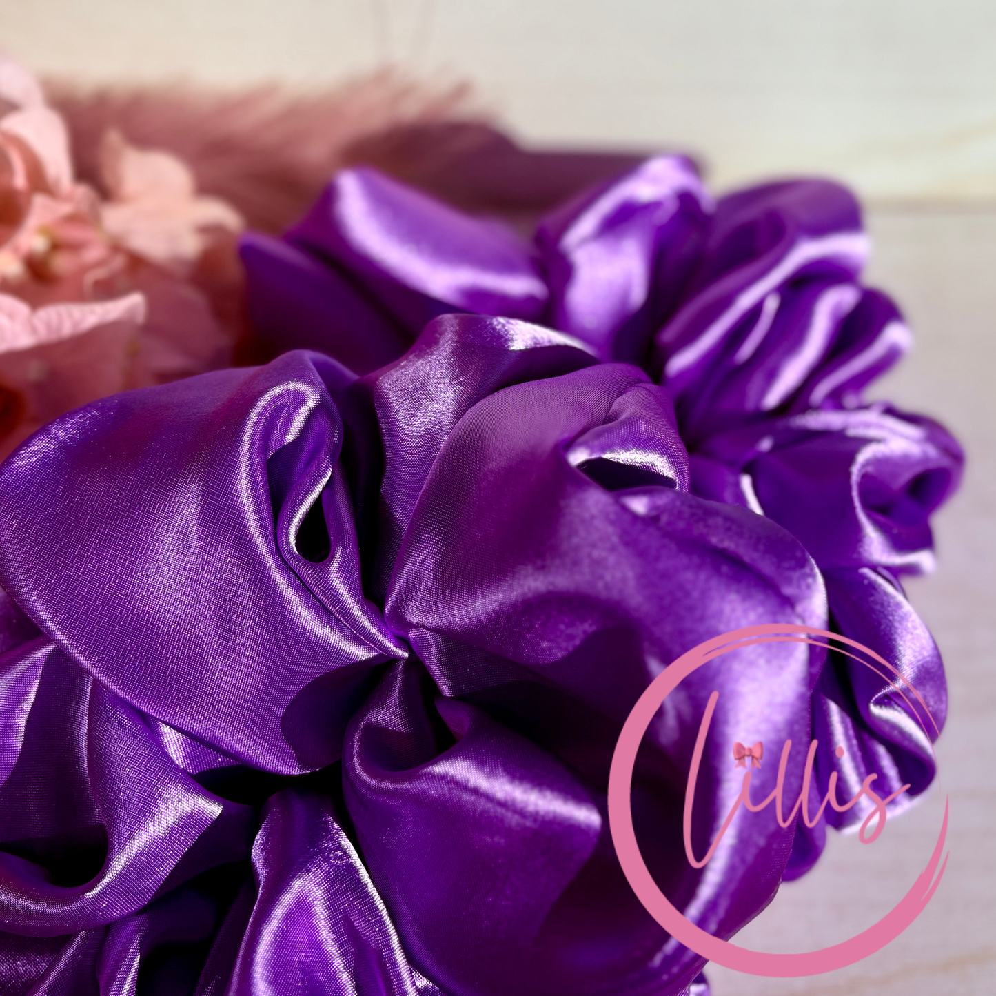 Lillis XXL Scrunchie Handmade Luxury Hair Accessory in Silky Satin