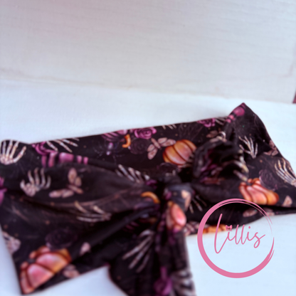 Wicked Harvest - Faux Bow Headband