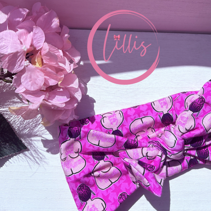 Faux bow headband soft super stretchy wear 3 ways sassy but cute designs