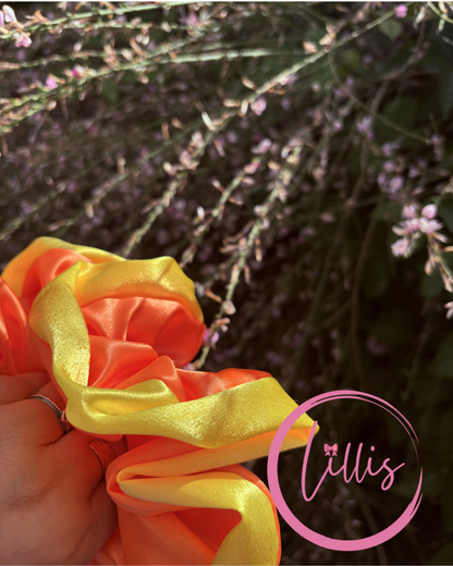 Lillis oversized Scrunchie Handmade Luxury Hair Accessory in Silky Satin