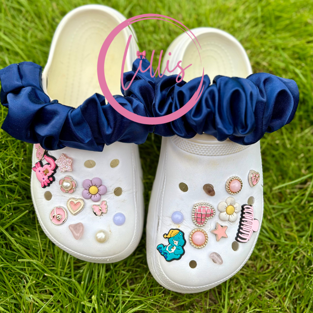 Croc strap scrunchies