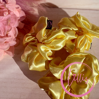 Standard Satin Silk Scrunchies | Handmade in Manchester | Soft, Smooth & Kind to Hair | Everyday Luxury Hair Accessories