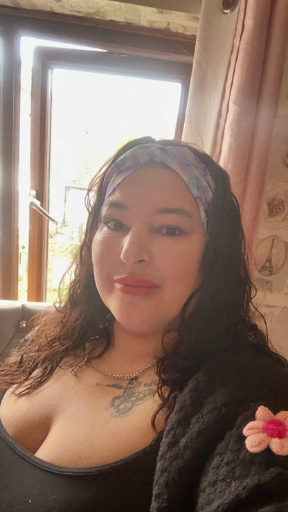 Twist Faux Bow Headband | Soft Stretch Jersey | Handmade Alternative & Spooky Designs