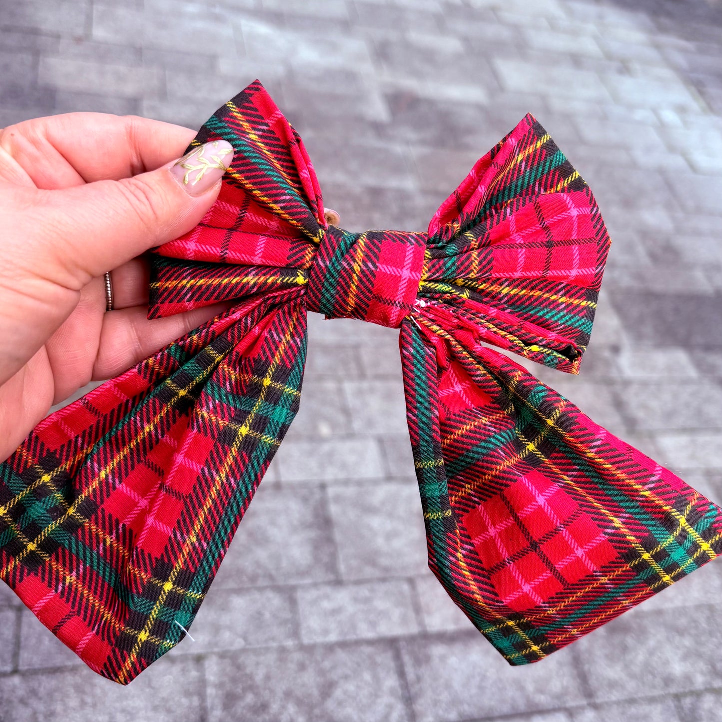 Handmade Velvet Big Bows | Winter & Christmas Hair Accessories
