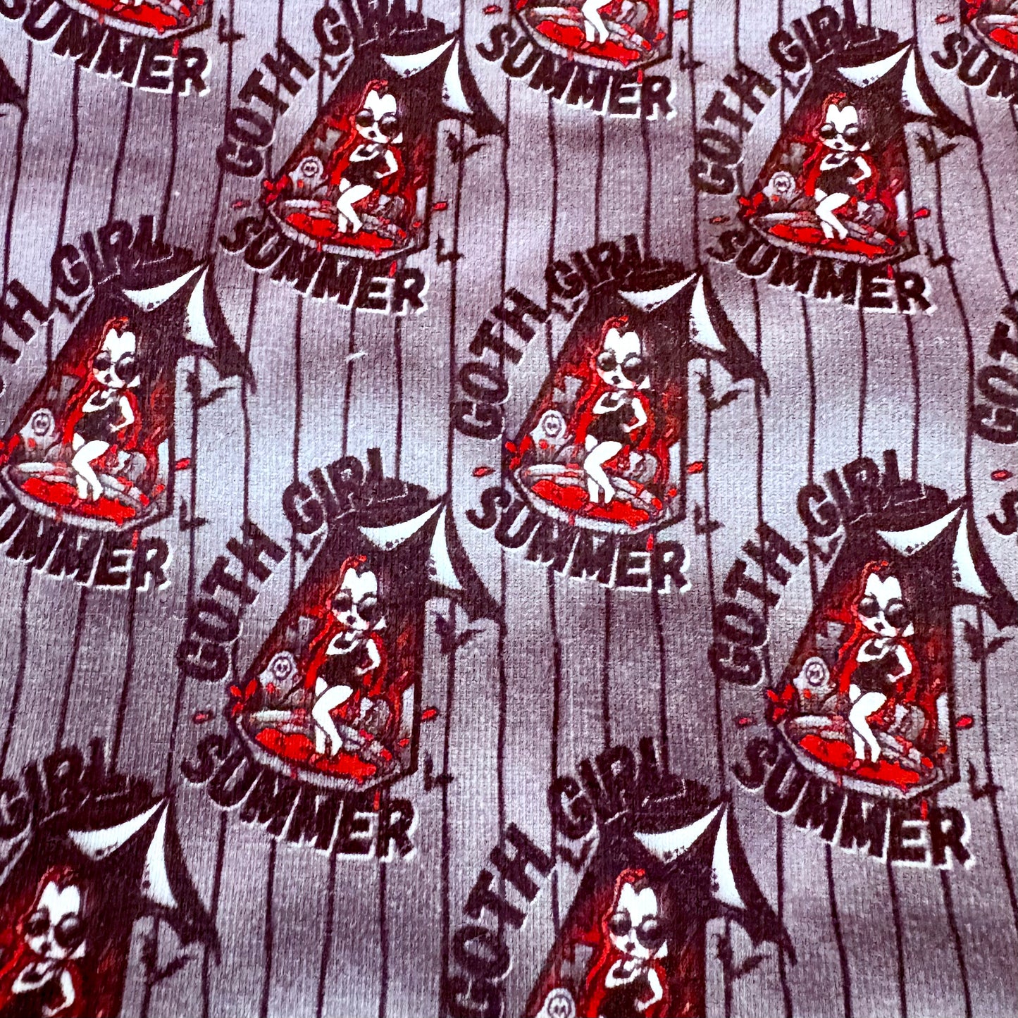 Faux bow headband soft super stretchy wear 3 ways Cute but Dark Designs