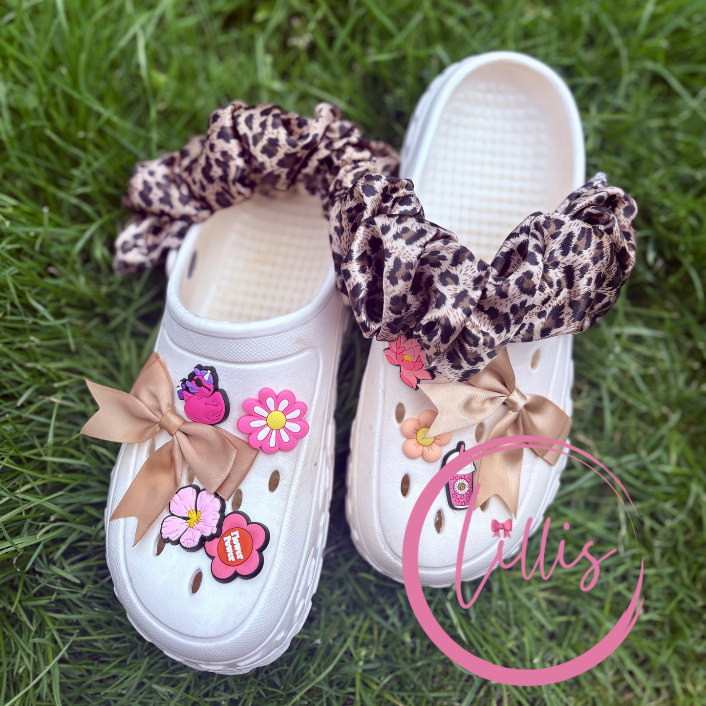 Croc strap scrunchies