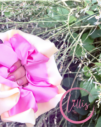 Lillis oversized Scrunchie Handmade Luxury Hair Accessory in Silky Satin